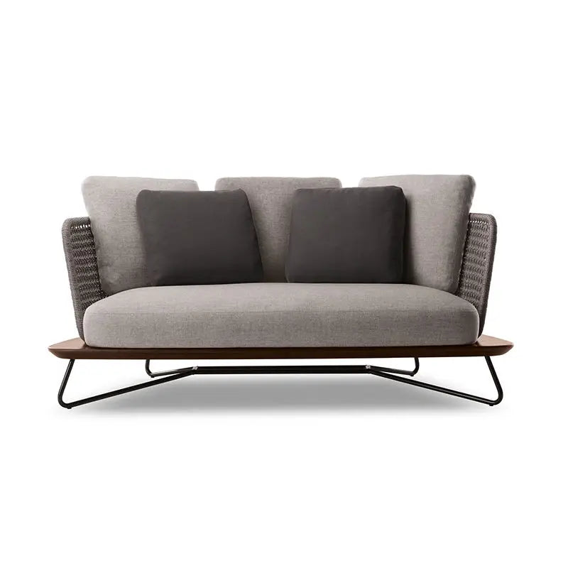 Modernes Garten Rattan Sofa im Nordic Style